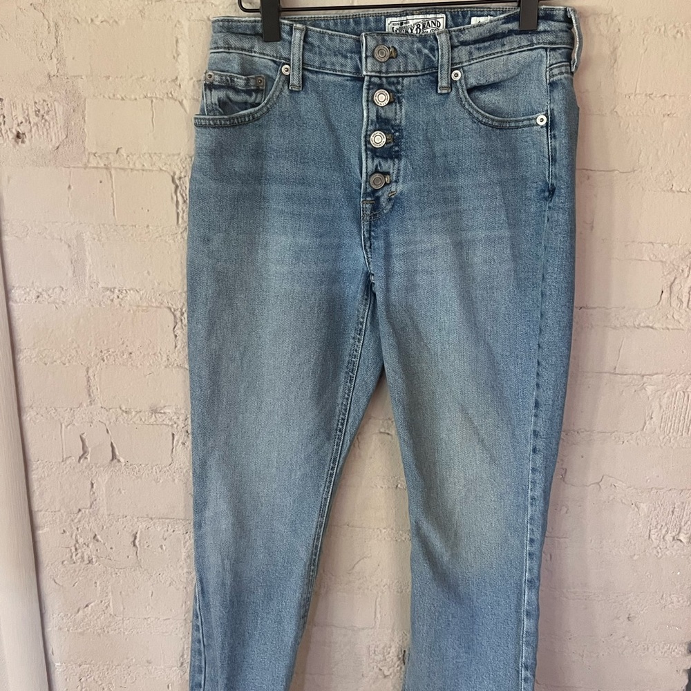 Lucky brand flared and cropped jeans size 27